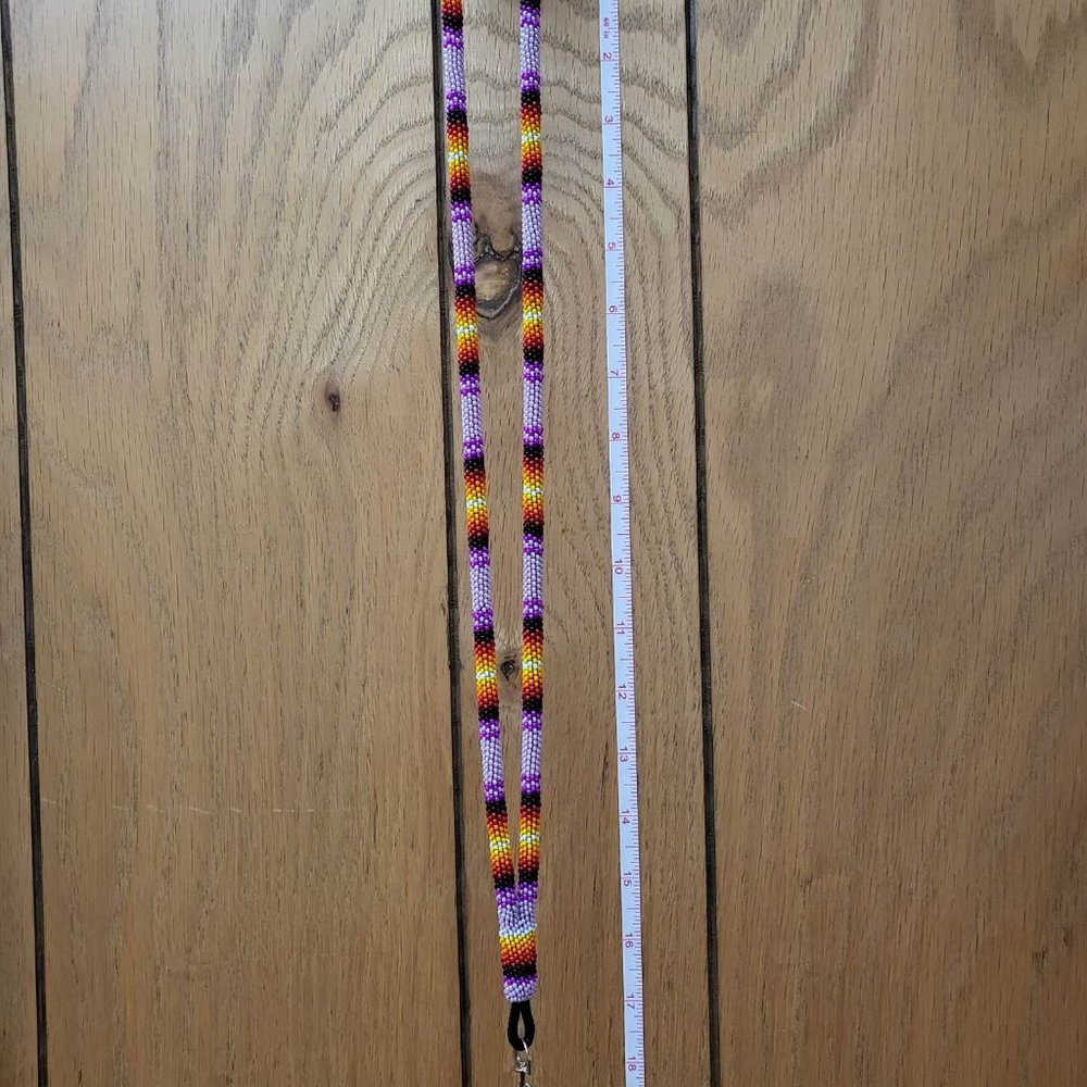 Handmade Peyote Stitch Lanyard